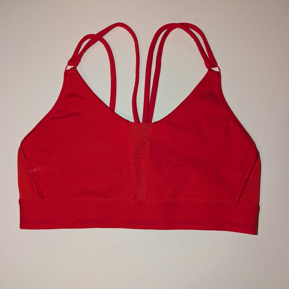 Brooks Red Camisole with Stretchy Fabric and Y-Back Straps